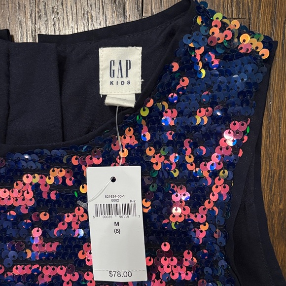 GAP Kids Sequin Dress in Blue and Pink - Picture 3 of 3